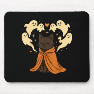 Alfombrilla De Ratón Meme de gato Soky lindo negro Halloween 