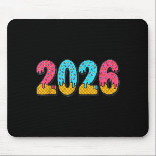 Alfombrilla De Ratón Meme de goteo de helado 2026 Año Nuevo jerga Gen A