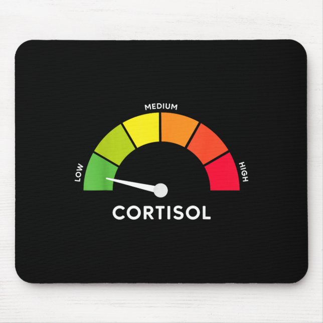 Alfombrilla De Ratón meme de niveles bajos de cortisol  (Frente)