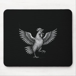 Alfombrilla De Ratón Meme de Pollo Cacareo Dicho Divertido Humor de Gal