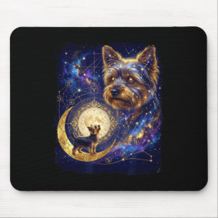 Alfombrilla De Ratón meme de Yorkshire terrier aullando a la luna de lo