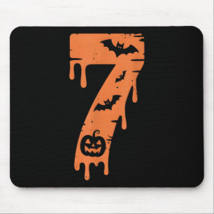 Alfombrilla De Ratón Meme del número 7 67 Seis Siete Halloween 