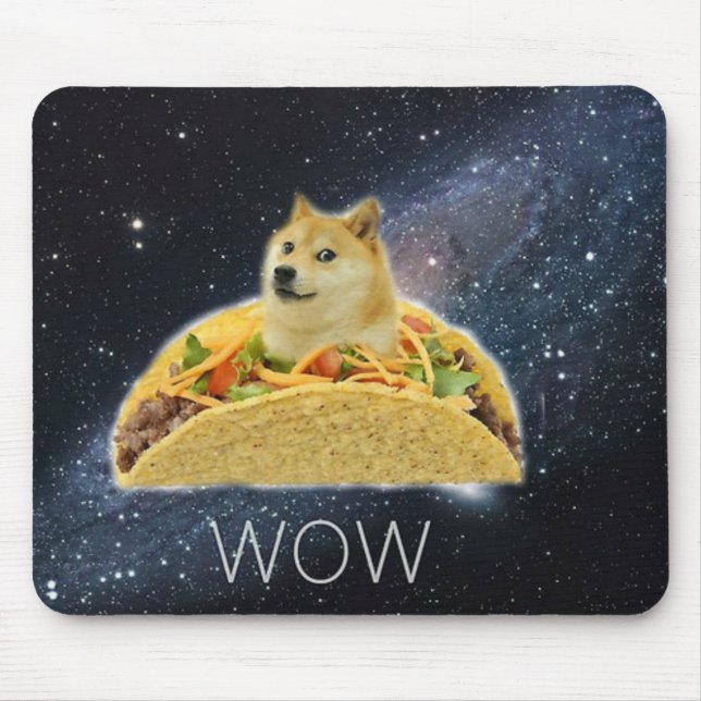 Alfombrilla De Ratón meme del taco del espacio del dux (Frente)
