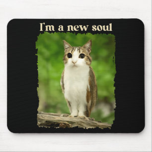 Alfombrilla De Ratón Meme divertido de Meowl, Meme de búho de gato Brai