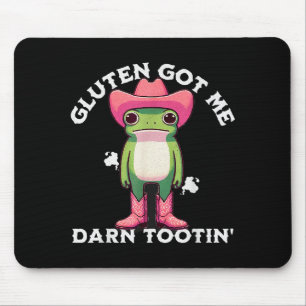 Alfombrilla De Ratón Meme divertido de rana Gluten me tiene completamen