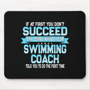 Alfombrilla De Ratón Meme Divertido Entrenador de Natación - Dicho Dive