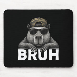 Alfombrilla De Ratón Meme Gráfico Divertido Capybara Bruh Para Chicos C