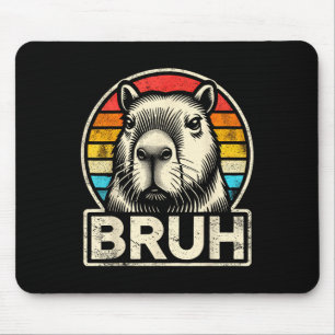 Alfombrilla De Ratón Meme gráfico divertido Capybara Bruh Para Los Niño
