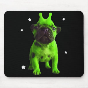 Alfombrilla De Ratón Meme Perro Alien Retro Tonto Perro Espacio Vintage