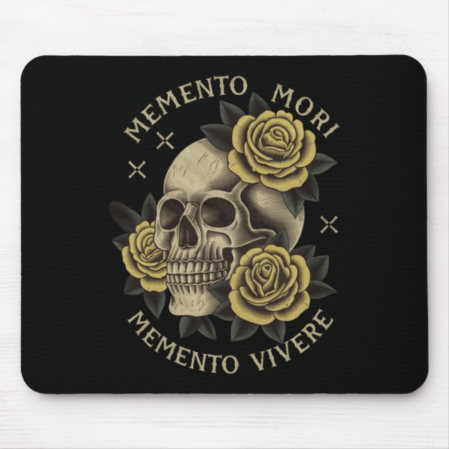 Alfombrilla De Ratón Memento Mori Memento Vivere _ Filosofía & amp; Lat (Frente)