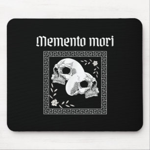 Alfombrilla De Ratón Memento Mori Skull Stoic PhilosophMen Latin