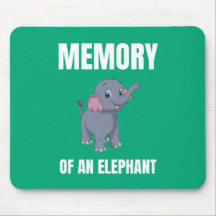 Alfombrilla De Ratón Memoria de un diseño alternativo del elefante