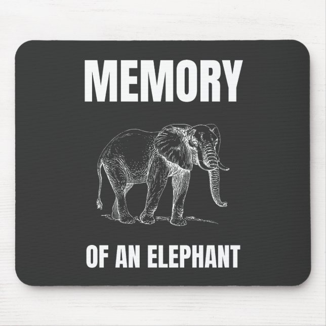 Alfombrilla De Ratón Memoria de un elefante (Frente)