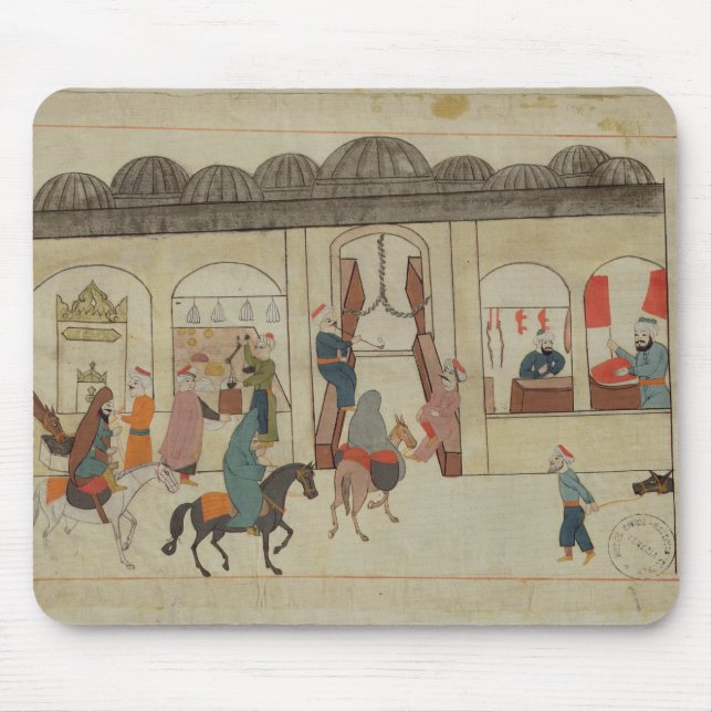 Alfombrilla De Ratón Memorie Turchesche que representa el mercado (Frente)