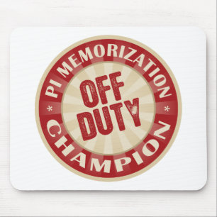 Alfombrilla De Ratón Memorización fuera de servicio del pi
