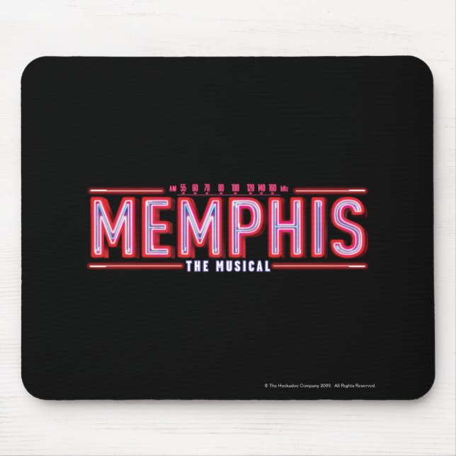 Alfombrilla De Ratón MEMPHIS - el logotipo musical (Frente)