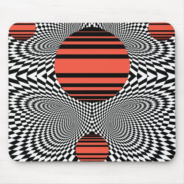 Alfombrilla De Ratón Memphis OpArt (Frente)