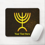 Alfombrilla De Ratón Menorah Flame<br><div class="desc">Una representación digital de la menorah judía de siete ramas (hebreo: מְ נ וֹ רָ ‎). Personalizar agregando su propio texto. La menorah de siete ramas, utilizada en el santuario portátil establecido por Moisés en el desierto y más tarde en el Templo en Jerusalén, ha sido un símbolo del judaísmo...</div>
