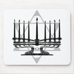 Alfombrilla De Ratón Menorah y estrella