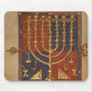 Alfombrilla De Ratón Menorah y otros buques del templo