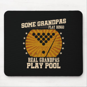 Alfombrilla De Ratón Mens Billiards Grandpa Shirt - Real Grandpas Play