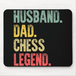 Alfombrilla De Ratón Mens Funny Gige Husband Dad Chess Legend