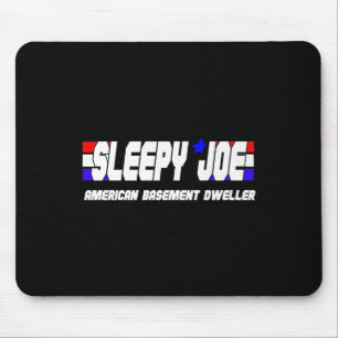 Alfombrilla De Ratón Mens Sleepy Joe Basement Dweller Pro Trump Anti Bi