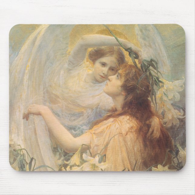 Alfombrilla De Ratón Mensaje de Ángel de George Swen lugar de Arte Vint (Frente)