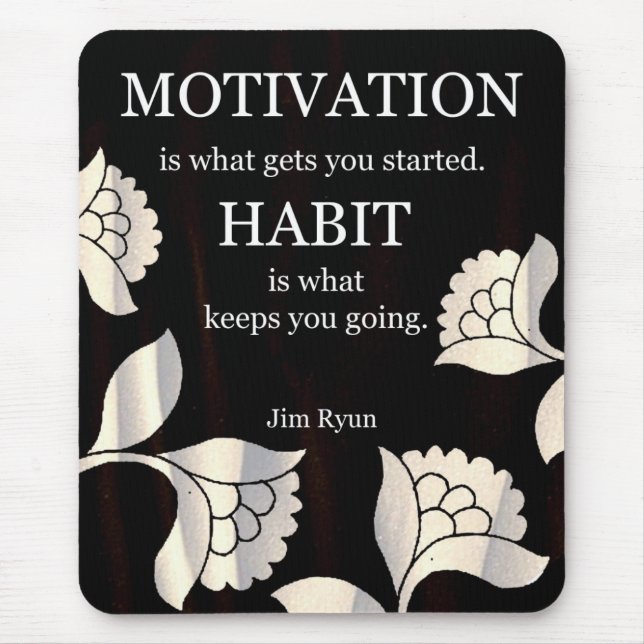 Alfombrilla De Ratón Mensajes de la motivación en Mousepad (Frente)