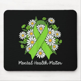 Alfombrilla De Ratón Mental Health Green Ribbon Mental Health Awareness