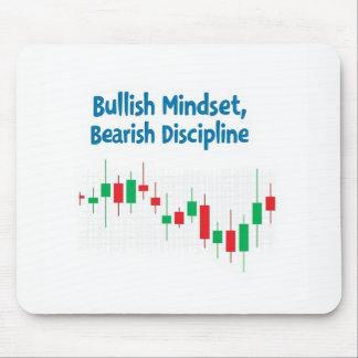 Alfombrilla De Ratón "Mentalidad bullish, disciplina bearia - Comercio 