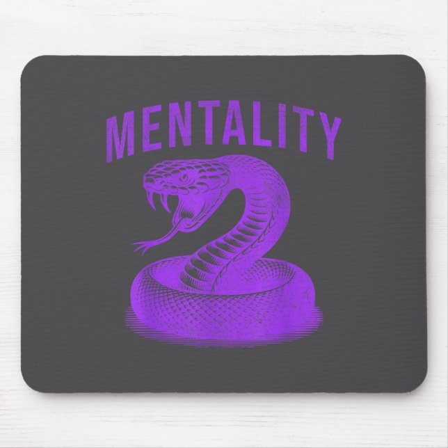 Alfombrilla De Ratón Mentality Mindset Snake Motivation Of Chamons Bask (Frente)