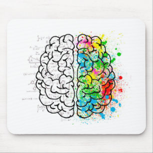 Alfombrilla De Ratón mente mental psicología ideas corazones
