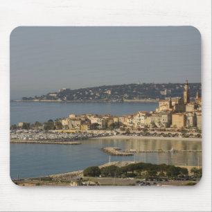 Alfombrilla De Ratón Menton, Costa Azul, Francia.