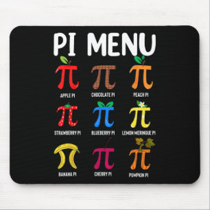 Alfombrilla De Ratón Menú Pi 3.14 Símbolo Pi - Math Teacher Happy Pi Da
