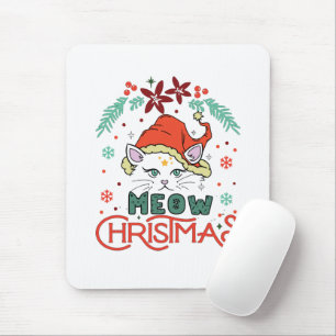 Alfombrilla De Ratón Meow Navidades, Feliz Navidad