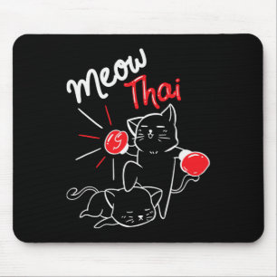 Alfombrilla De Ratón Meow Thai I Muay Thai Boxing I Muay Thai Men Mujer