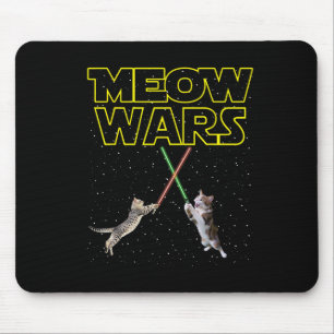 Alfombrilla De Ratón Meow Wars Cat Shirt Graciosos Regalos Para Gatos A