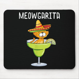 Alfombrilla De Ratón Meowgarita - El amante del gato Cinco De Mayo Marg