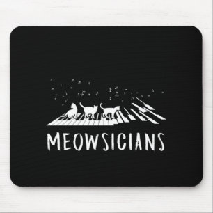 Alfombrilla De Ratón Meowsicians Music Cat Kitten Piano Pianist Gift