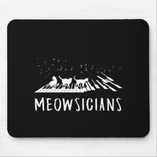 Alfombrilla De Ratón Meowsicians Music Cat Kitten Piano Pianist Gift
