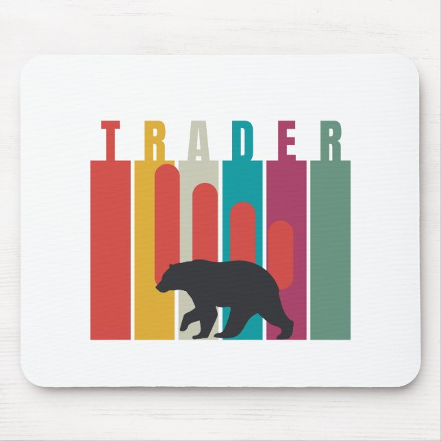 Alfombrilla De Ratón Mercado bajista | Trader | Diseño simple (Frente)