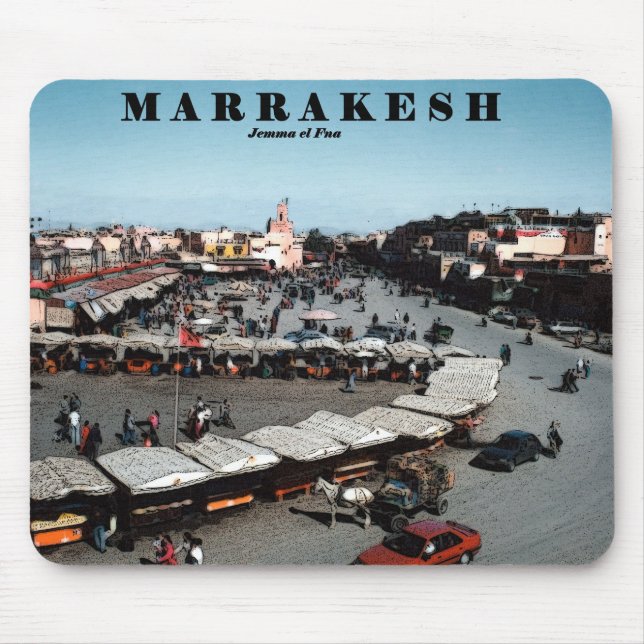 Alfombrilla De Ratón Mercado de Marrakesh, mousepad (Frente)