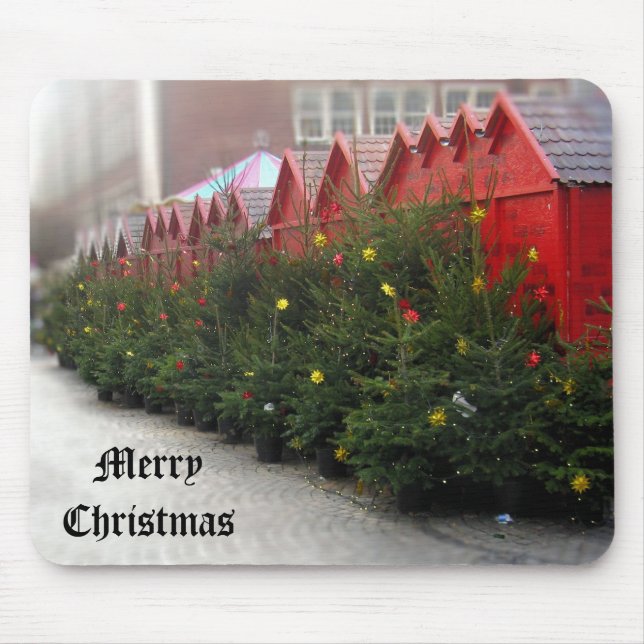 Alfombrilla De Ratón Mercado de Navidad alemán - Navidades Mousepad (Frente)