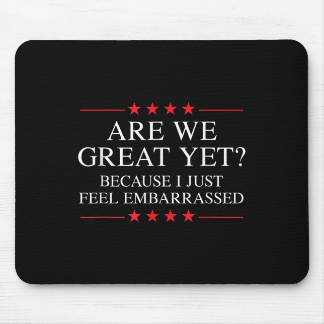 Alfombrilla De Ratón Mercancías Anti Trump Para Liberales Y Campeones; (Frente)