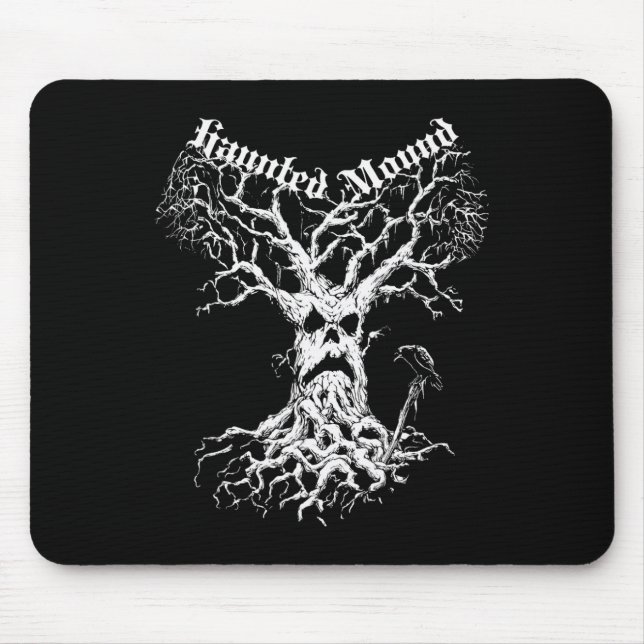 Alfombrilla De Ratón Merch Semataria. Diseñar Un Árbol Fantasma. Haunte (Frente)
