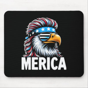Alfombrilla De Ratón Merica Eagle Mullet Sungles Eeuu Bandera Estadouni