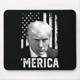 Alfombrilla De Ratón Merica Trump Feliz 4 De Julio Bandera Norteamerica