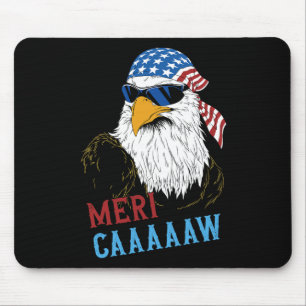 Alfombrilla De Ratón Mericaaaaaw Águila Mullet 4 De Julio De Estados Un