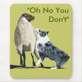 Alfombrilla De Ratón Merle azul Aussie Stockdog